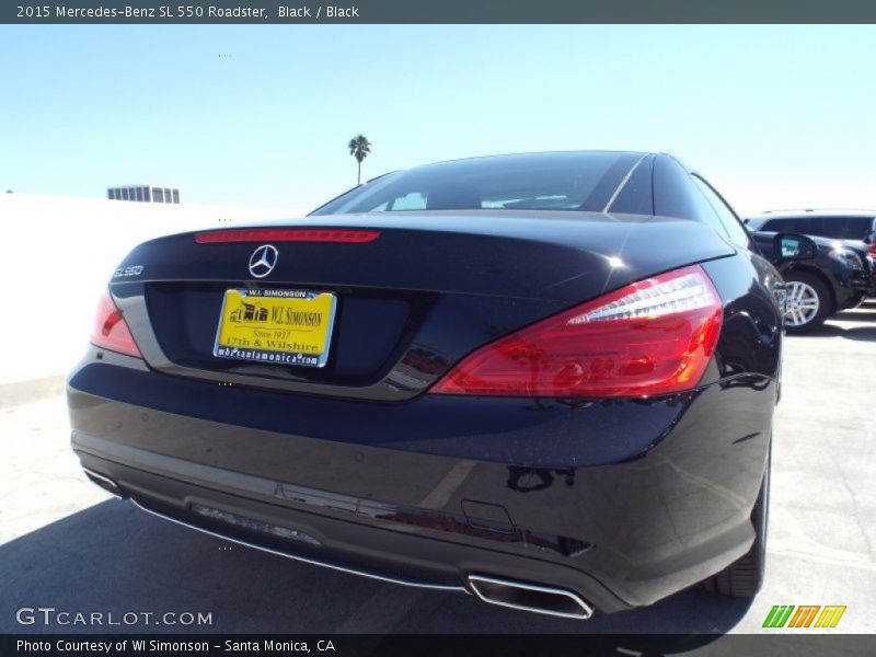 Black / Black 2015 Mercedes-Benz SL 550 Roadster