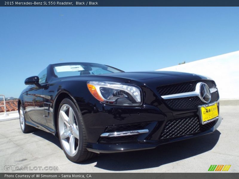 Black / Black 2015 Mercedes-Benz SL 550 Roadster
