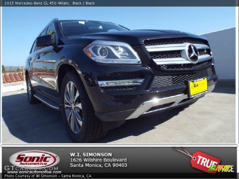 Black / Black 2015 Mercedes-Benz GL 450 4Matic