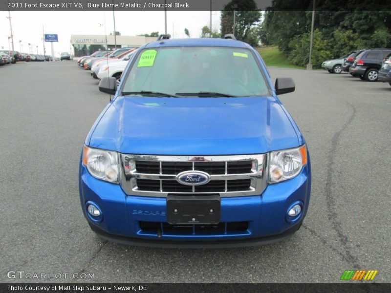 Blue Flame Metallic / Charcoal Black 2011 Ford Escape XLT V6