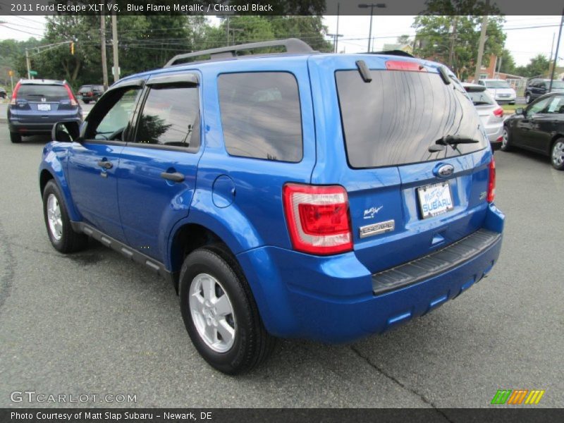 Blue Flame Metallic / Charcoal Black 2011 Ford Escape XLT V6