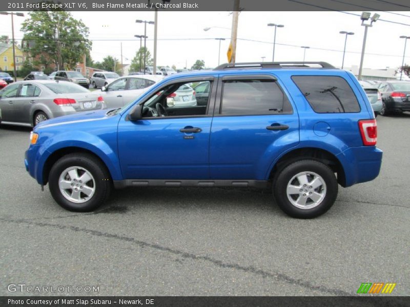 Blue Flame Metallic / Charcoal Black 2011 Ford Escape XLT V6