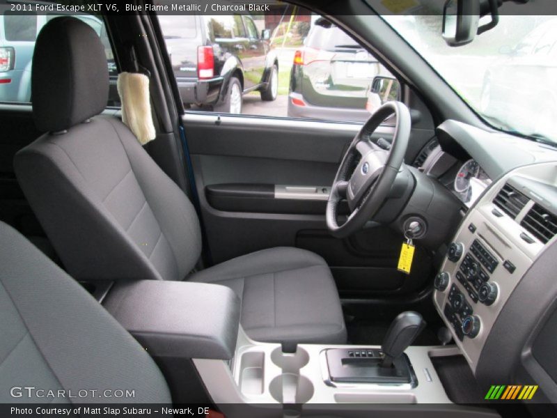 Blue Flame Metallic / Charcoal Black 2011 Ford Escape XLT V6