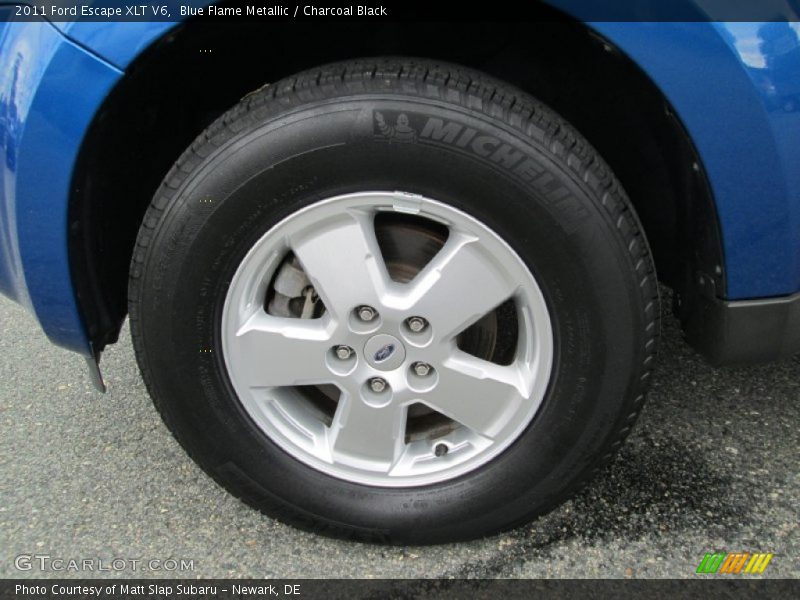 Blue Flame Metallic / Charcoal Black 2011 Ford Escape XLT V6
