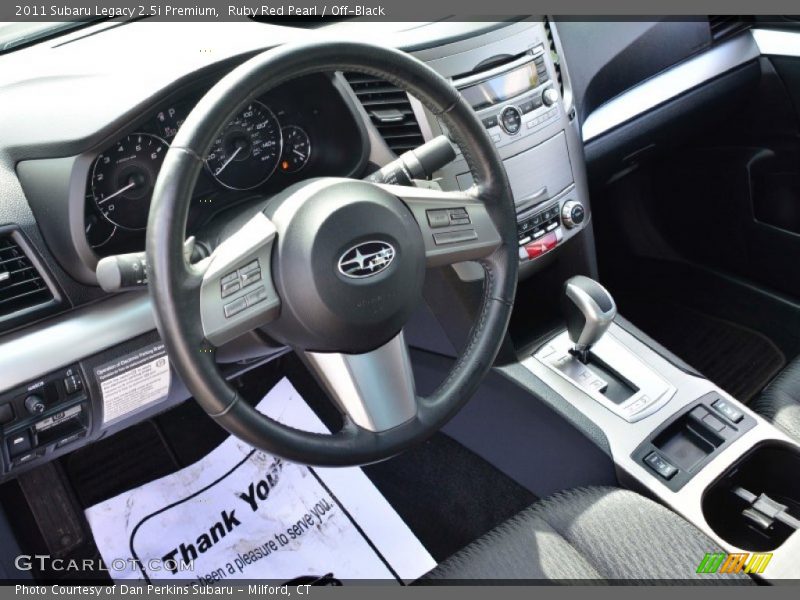 Ruby Red Pearl / Off-Black 2011 Subaru Legacy 2.5i Premium
