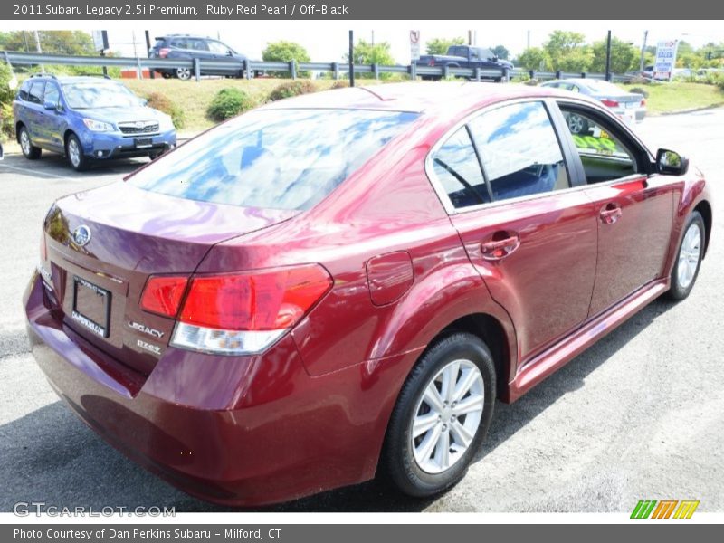 Ruby Red Pearl / Off-Black 2011 Subaru Legacy 2.5i Premium