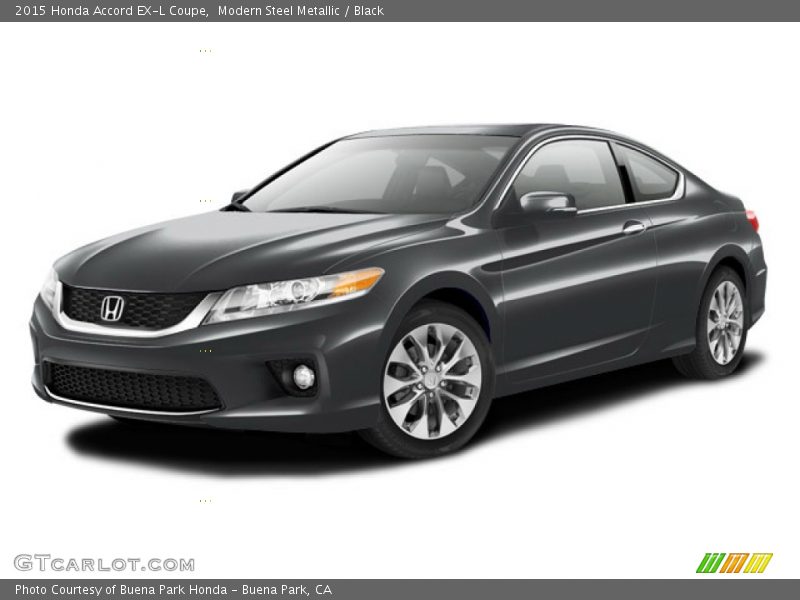 Modern Steel Metallic / Black 2015 Honda Accord EX-L Coupe