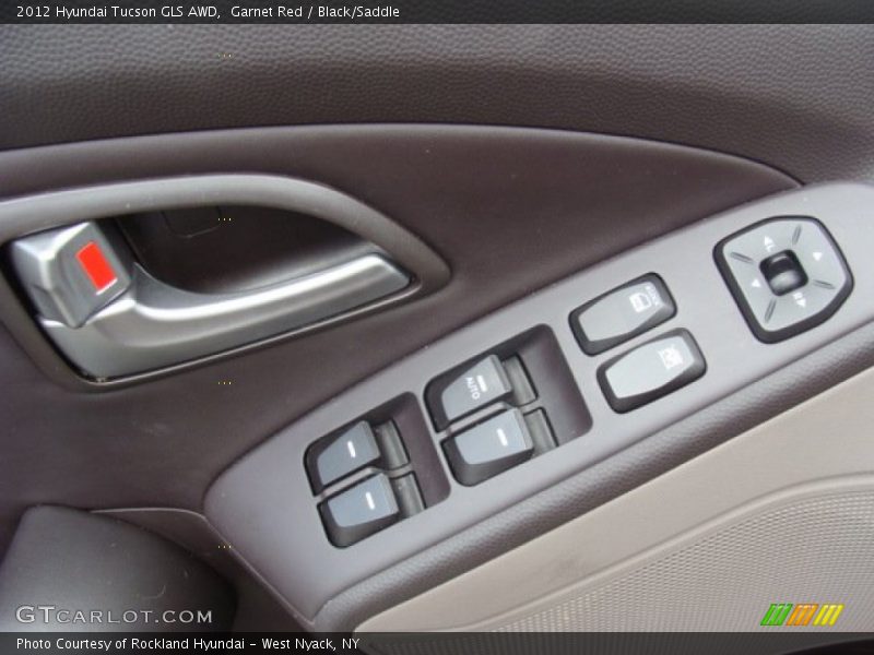 Garnet Red / Black/Saddle 2012 Hyundai Tucson GLS AWD
