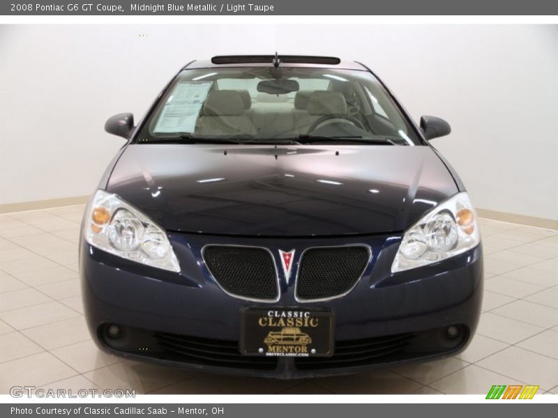 Midnight Blue Metallic / Light Taupe 2008 Pontiac G6 GT Coupe