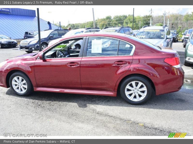 Ruby Red Pearl / Off-Black 2011 Subaru Legacy 2.5i Premium