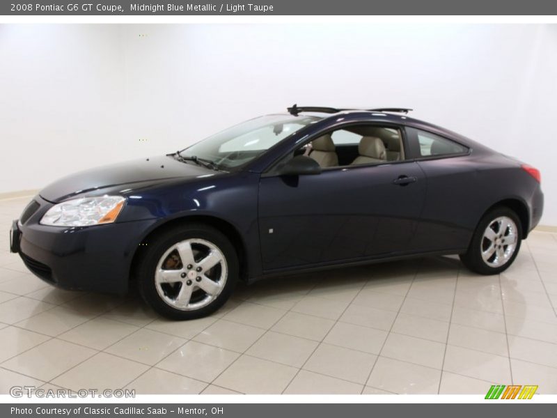 Midnight Blue Metallic / Light Taupe 2008 Pontiac G6 GT Coupe