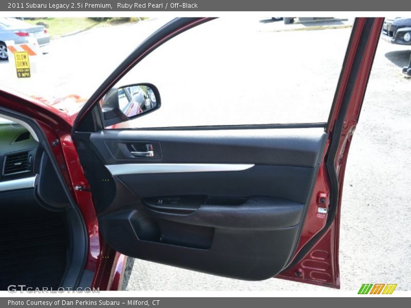 Ruby Red Pearl / Off-Black 2011 Subaru Legacy 2.5i Premium