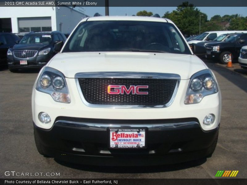 Summit White / Ebony 2011 GMC Acadia SLE AWD