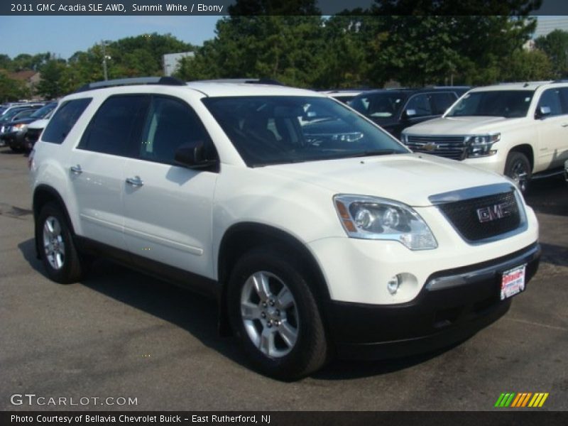 Summit White / Ebony 2011 GMC Acadia SLE AWD