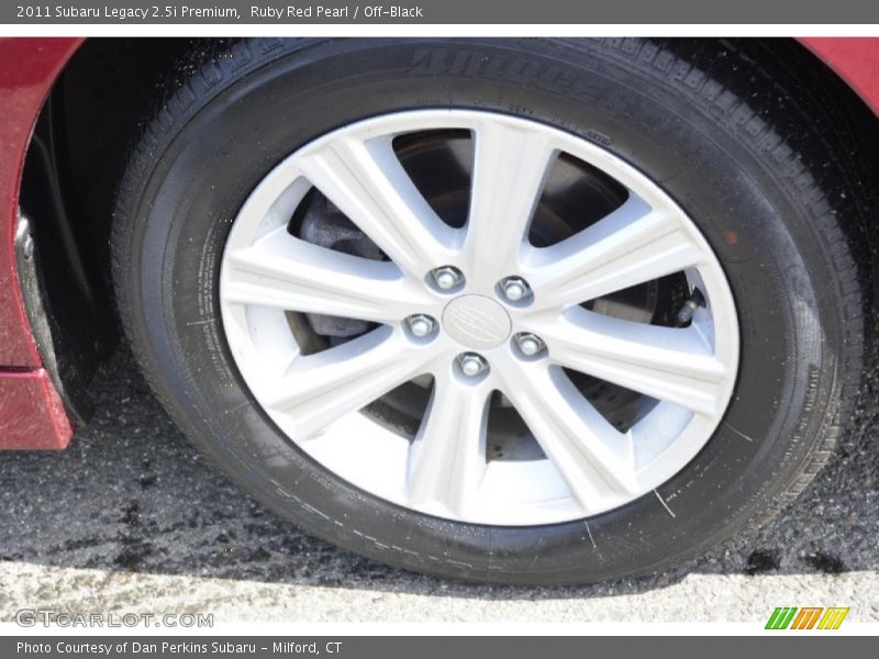 Ruby Red Pearl / Off-Black 2011 Subaru Legacy 2.5i Premium