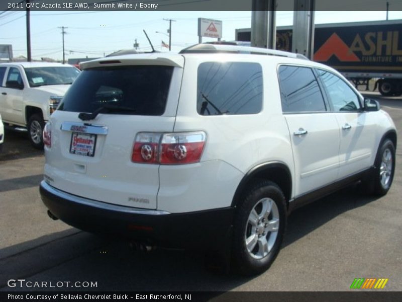 Summit White / Ebony 2011 GMC Acadia SLE AWD
