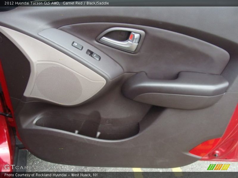 Garnet Red / Black/Saddle 2012 Hyundai Tucson GLS AWD