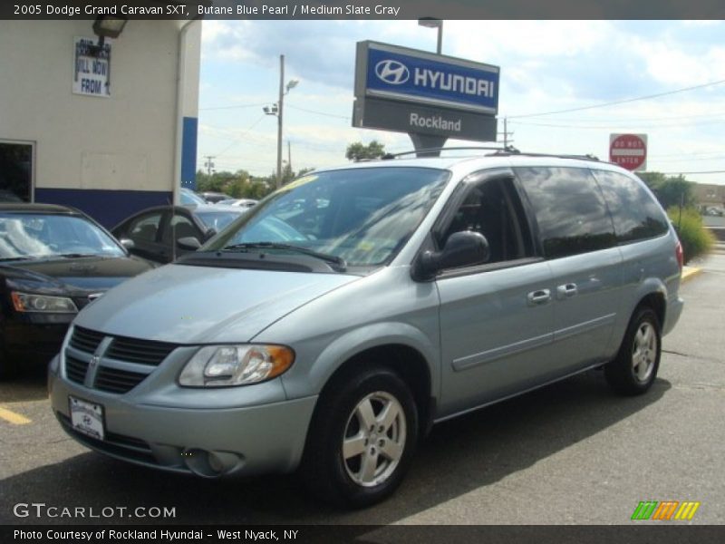 Butane Blue Pearl / Medium Slate Gray 2005 Dodge Grand Caravan SXT