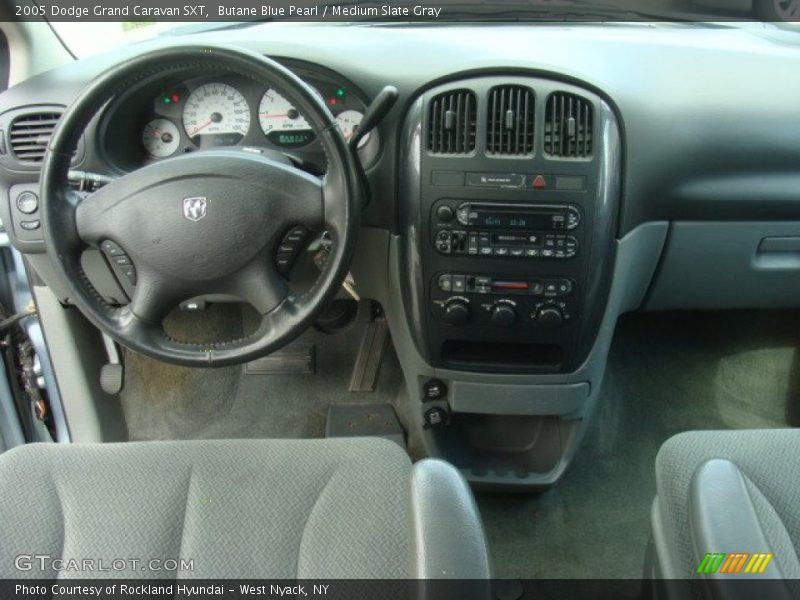 Butane Blue Pearl / Medium Slate Gray 2005 Dodge Grand Caravan SXT