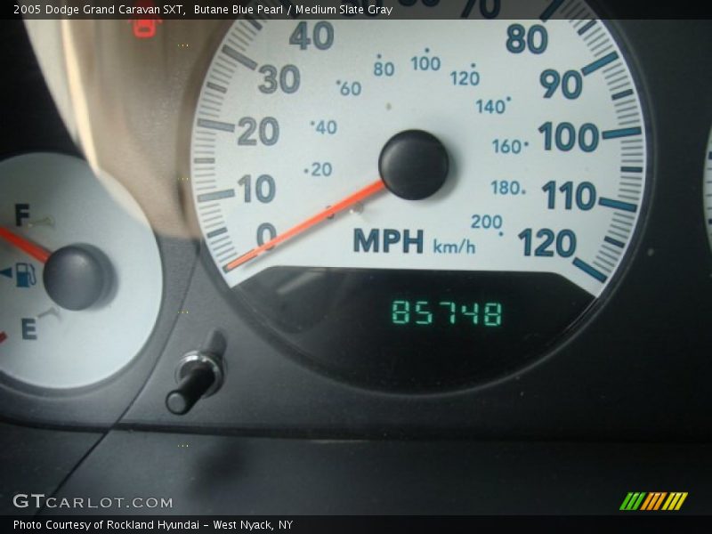 Butane Blue Pearl / Medium Slate Gray 2005 Dodge Grand Caravan SXT