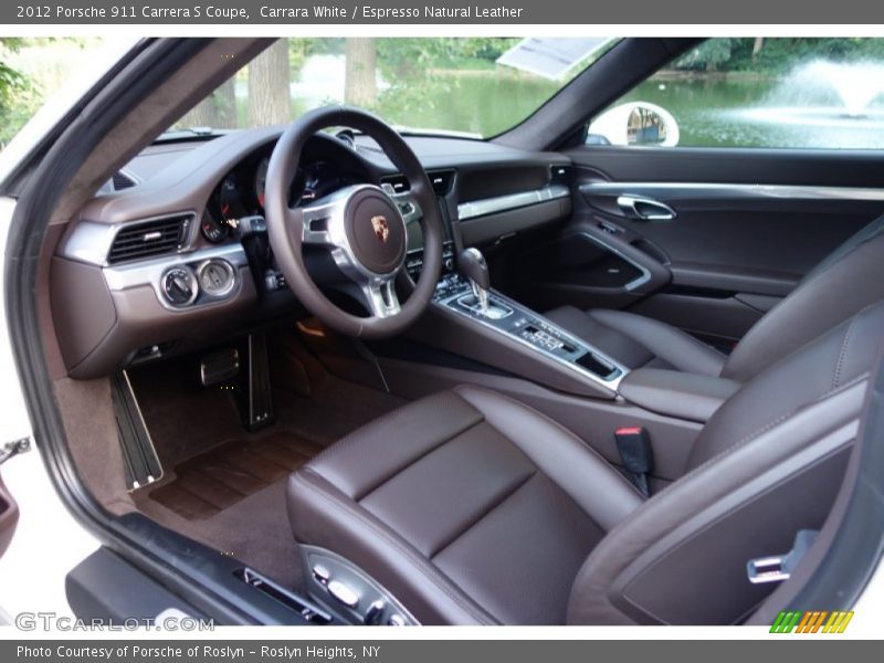 Espresso Natural Leather Interior - 2012 911 Carrera S Coupe 