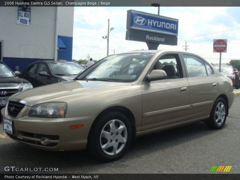 Champagne Beige / Beige 2006 Hyundai Elantra GLS Sedan