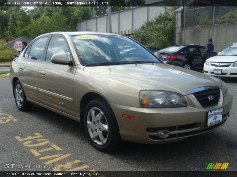 Champagne Beige / Beige 2006 Hyundai Elantra GLS Sedan