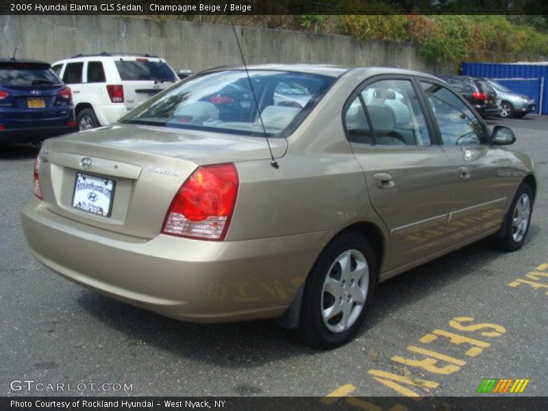 Champagne Beige / Beige 2006 Hyundai Elantra GLS Sedan