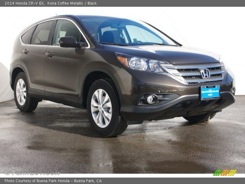 Kona Coffee Metallic / Black 2014 Honda CR-V EX