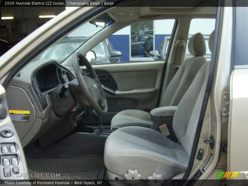 Champagne Beige / Beige 2006 Hyundai Elantra GLS Sedan