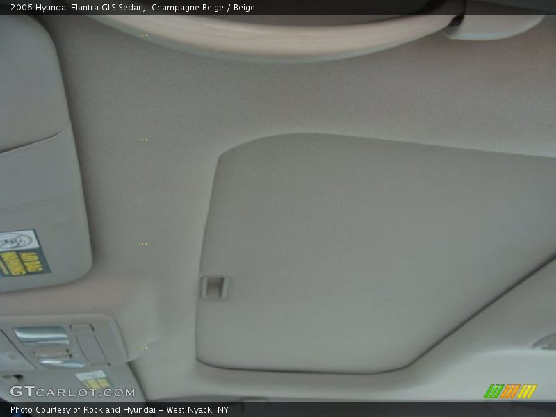 Champagne Beige / Beige 2006 Hyundai Elantra GLS Sedan