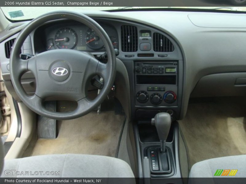 Champagne Beige / Beige 2006 Hyundai Elantra GLS Sedan