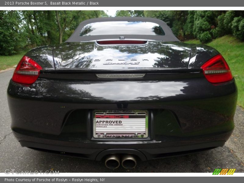 Basalt Black Metallic / Black 2013 Porsche Boxster S