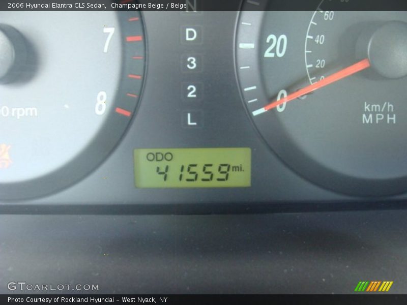 Champagne Beige / Beige 2006 Hyundai Elantra GLS Sedan