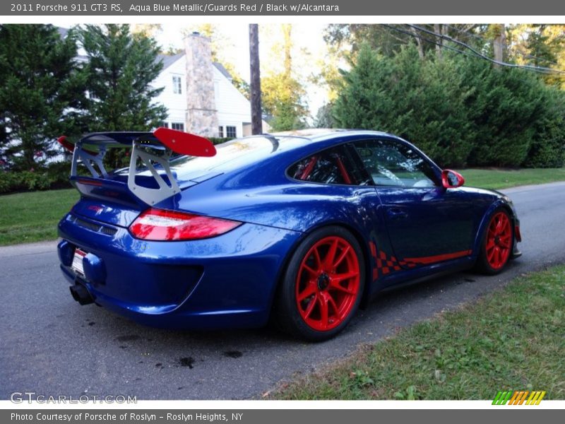 Aqua Blue Metallic/Guards Red / Black w/Alcantara 2011 Porsche 911 GT3 RS