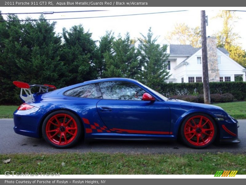 Aqua Blue Metallic/Guards Red / Black w/Alcantara 2011 Porsche 911 GT3 RS
