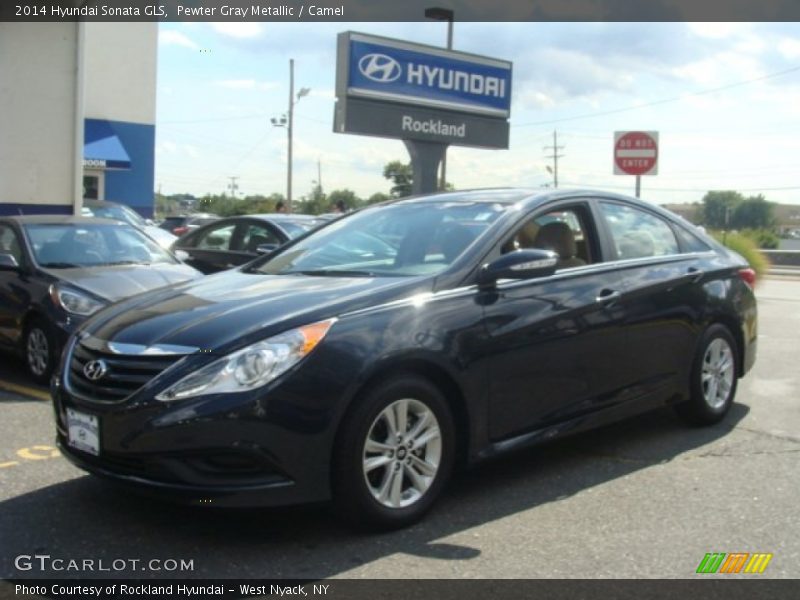 Pewter Gray Metallic / Camel 2014 Hyundai Sonata GLS