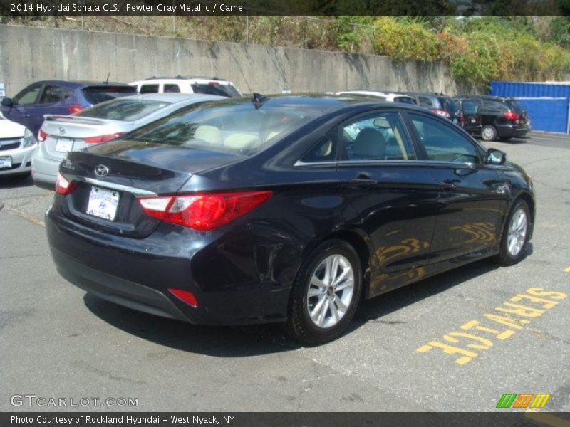 Pewter Gray Metallic / Camel 2014 Hyundai Sonata GLS