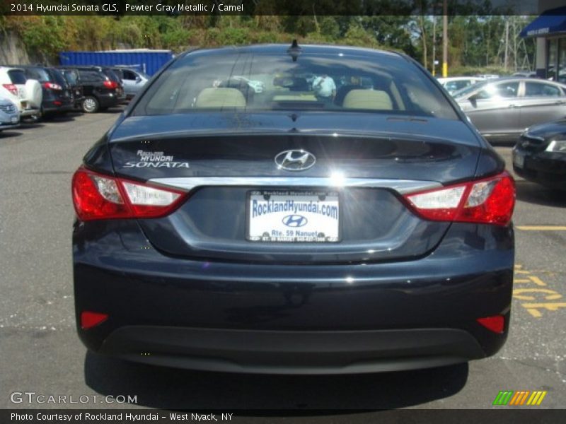 Pewter Gray Metallic / Camel 2014 Hyundai Sonata GLS