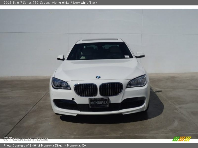 Alpine White / Ivory White/Black 2015 BMW 7 Series 750i Sedan
