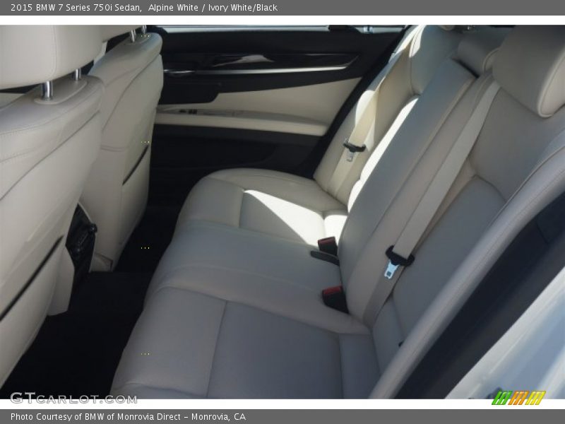 Rear Seat of 2015 7 Series 750i Sedan