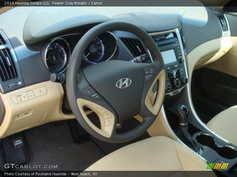Pewter Gray Metallic / Camel 2014 Hyundai Sonata GLS