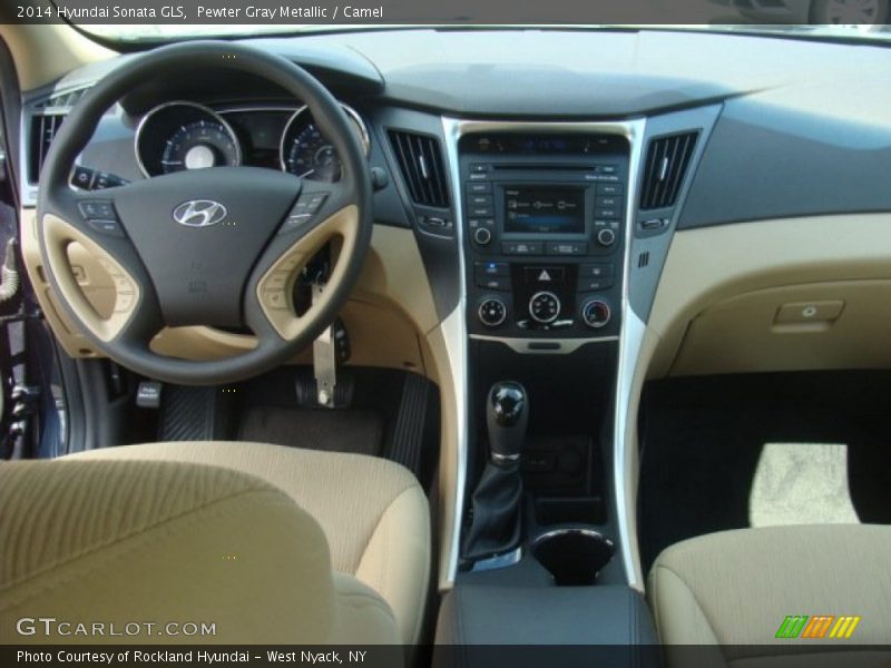 Pewter Gray Metallic / Camel 2014 Hyundai Sonata GLS