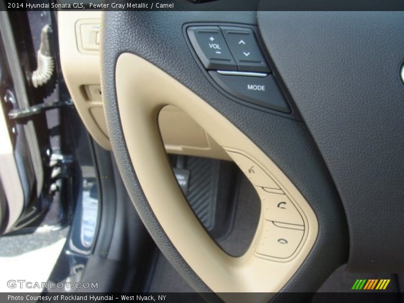 Pewter Gray Metallic / Camel 2014 Hyundai Sonata GLS