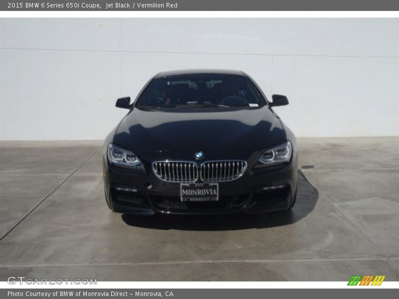 Jet Black / Vermilion Red 2015 BMW 6 Series 650i Coupe