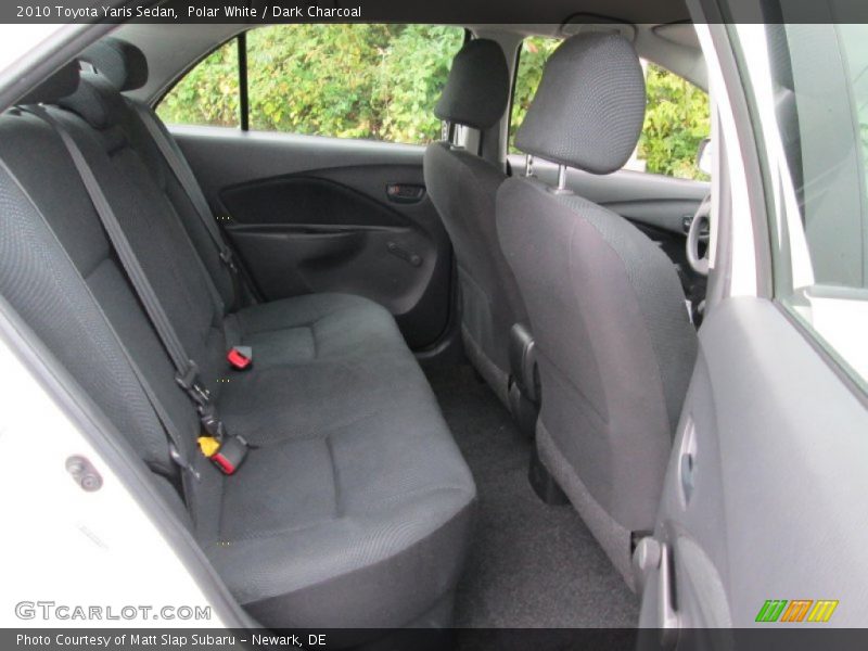 Polar White / Dark Charcoal 2010 Toyota Yaris Sedan