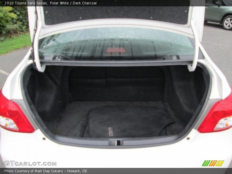 Polar White / Dark Charcoal 2010 Toyota Yaris Sedan