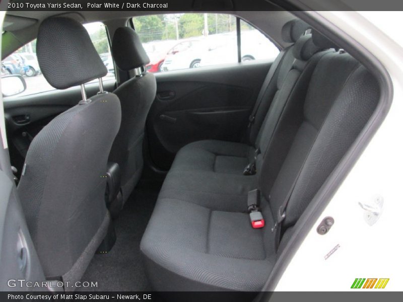 Polar White / Dark Charcoal 2010 Toyota Yaris Sedan