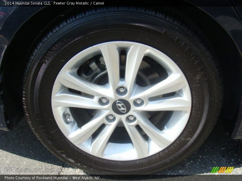 Pewter Gray Metallic / Camel 2014 Hyundai Sonata GLS