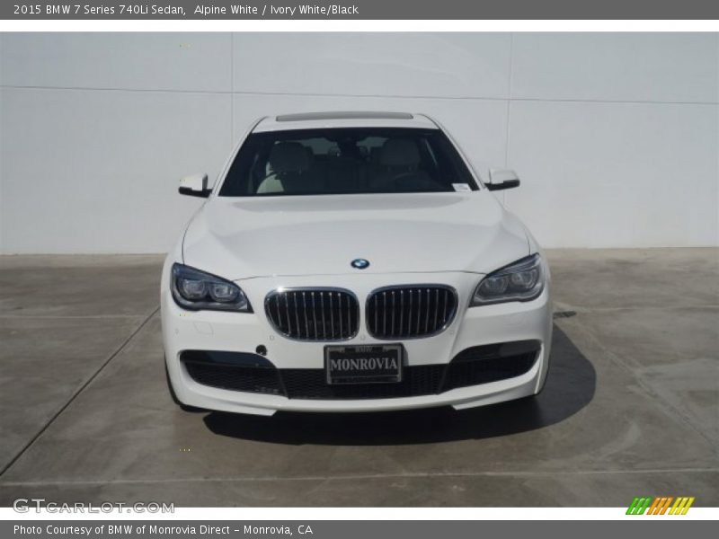 Alpine White / Ivory White/Black 2015 BMW 7 Series 740Li Sedan